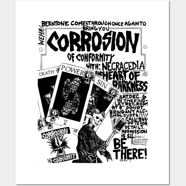 Corrosion of Conformity Punk Flyer Wall Art by Punk Flyer Archive